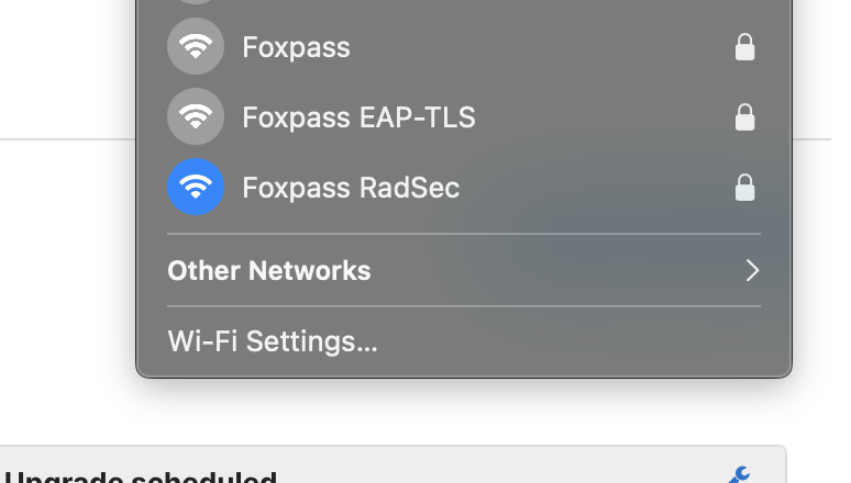 Connected to SSID