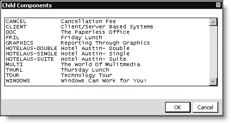 From Events, select Define an event, double-click an event, double-click an event function, click More, select Links, and click Insert