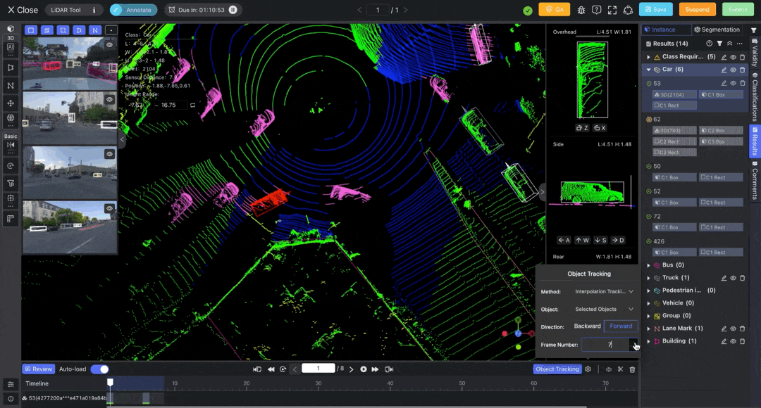 annotate data, data labeling, annotation tool, lidar fusion, point cloud, object detection, tracking object