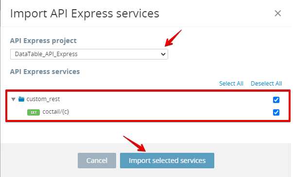 Creating API Express service